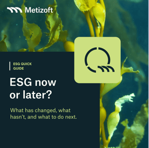 ESG now or later